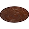 Ekena Millwork Biddix Ceiling Medallion (Canopies up to 7 1/2"), 20 7/8"OD x 1 1/4"P, Burnished Mahogany Crackle CM20BXBMC - alternate 3